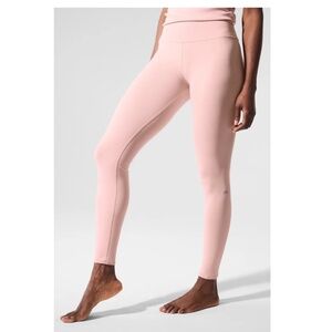 ALO YOGA 7/8 High-Waist Airbrush Leggings Pink Quartz Size Medium